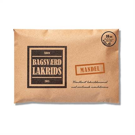 Bagsværd Lakrids Plade - Mandel 160 g.