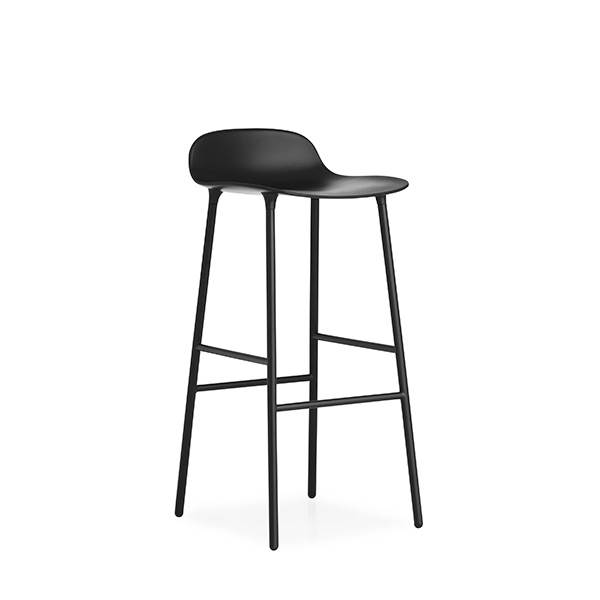 Køb Normann Copenhagen Form barstol – Sort/stål