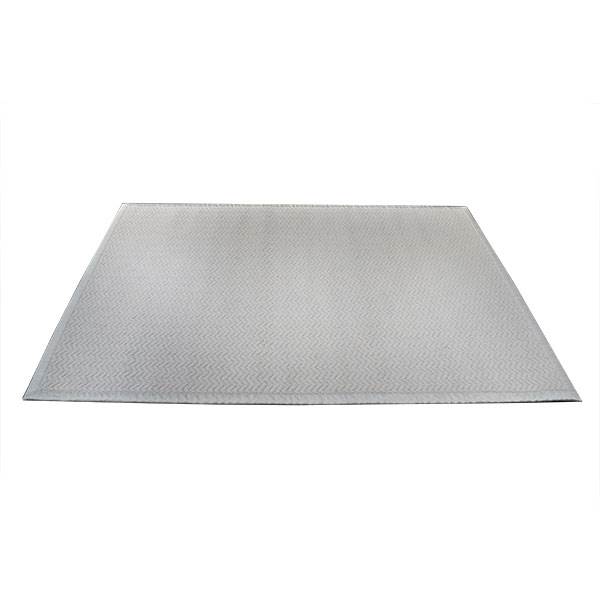 Bolero afpasset tæppe med kantbånd - råhvid - 200 x 300 cm.