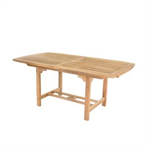 Luksus Boston teaktræs havebord - 100 x 180/240 cm
