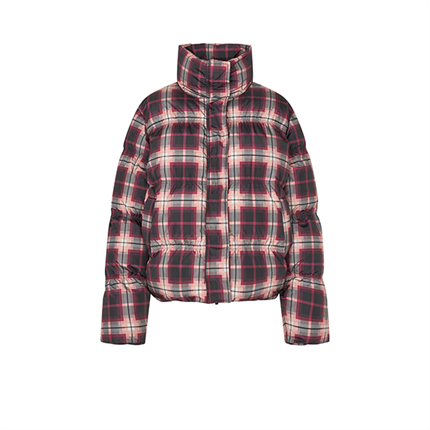 Cras Valenciacras Puffer Jacket - Bordeaux Check