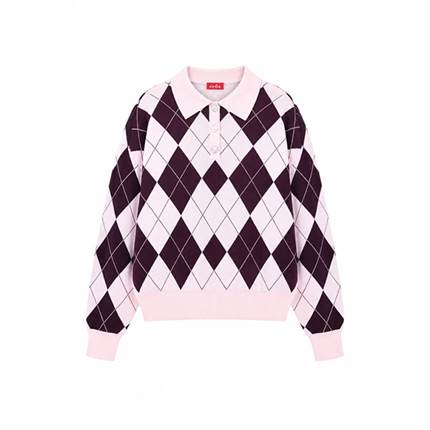 Cras Lovemycras Pullover - Pink Grape Check