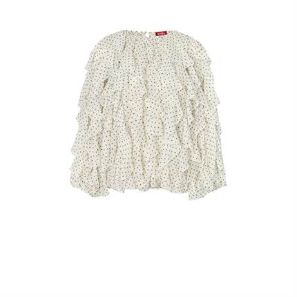 Cras Ryacras Blouse - Ivory mini dot