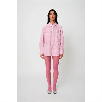 Cras Elliecras Shirt - Pink Multi Stripe