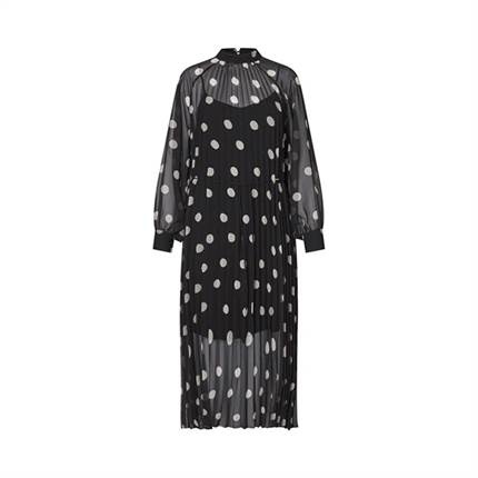 Cras Rachelcras Dress - Black White Dot