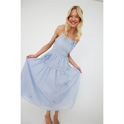 Cras Palmacras Dress - Light blue 