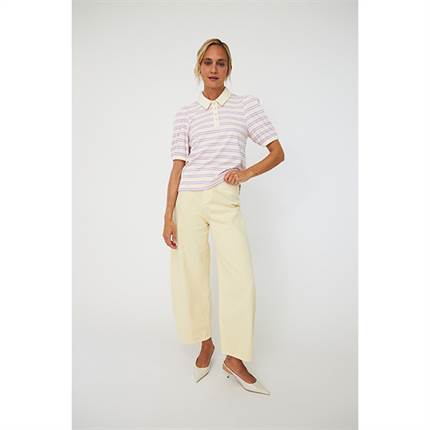 Cras Kleocras Polo - Creme Lilac stripe