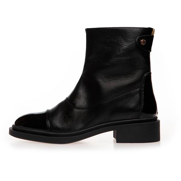 Copenhagen shoes AS YOU SEE - PATENT TOE støvle - Black 