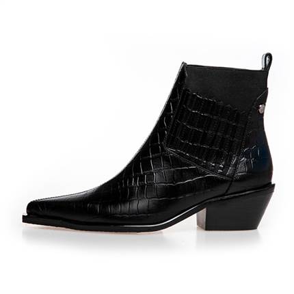 Copenhagen shoes  THE WALKING BOOT, leather - Black 