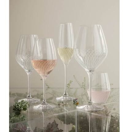 Holmegaard Cabernet Lines champagneglas - 29 cl, 2 stk