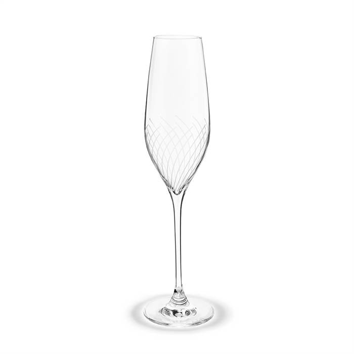 Billede af Holmegaard Cabernet Lines champagneglas - 29 cl, 2 stk