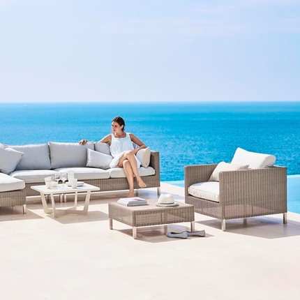 Cane-line Connect loungestol - taupe 