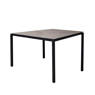 Cane-line Pure havebord - 100x100 cm - lavagrå/keramisk betonplade