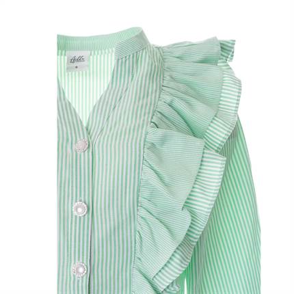 Achha Carla shirt - Green stripes 