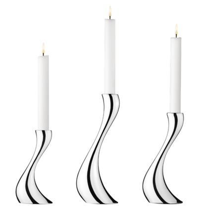 Georg Jensen Cobra lysestage sæt - stor/mellem/lille - 3 pak