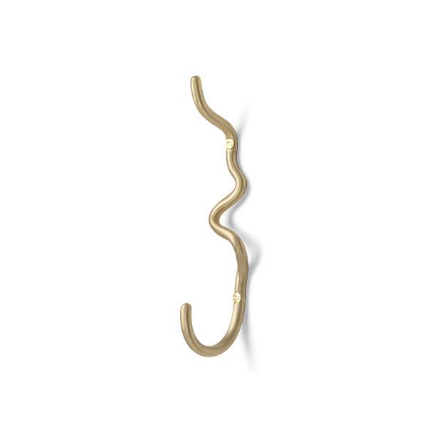 Ferm Living Curvature hook - Brass