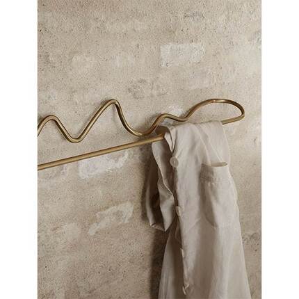 Ferm Living Curvature towel hanger - Brass