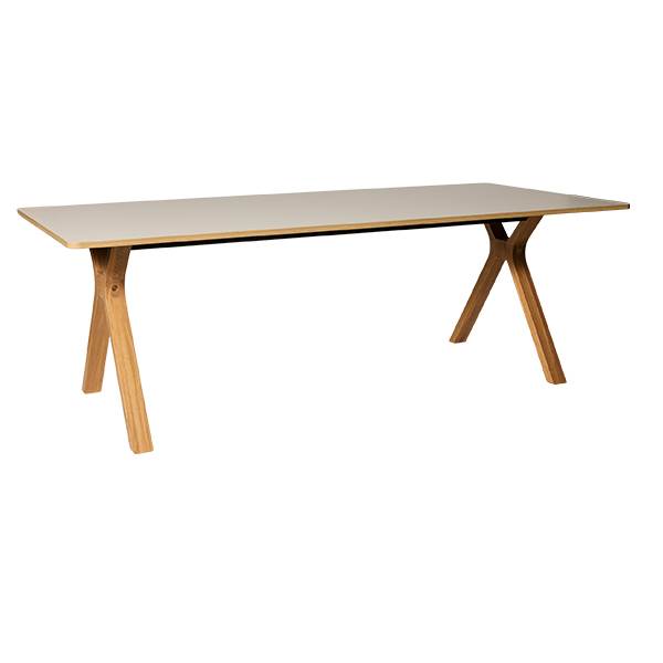 Andersen Furniture Space add spisebord i kashmir grey 95x220 cm - Eg klar mat lak : Erling Christensen Møbler
