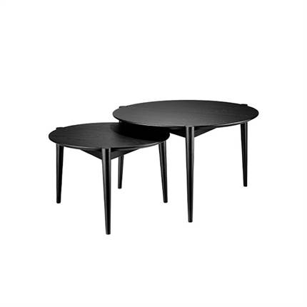 FDB D102 - Søs Sofabord - massiv eg - sortmalet