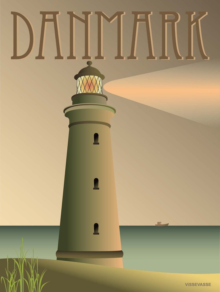 ViSSEVASSE DANMARK Fyret plakat
