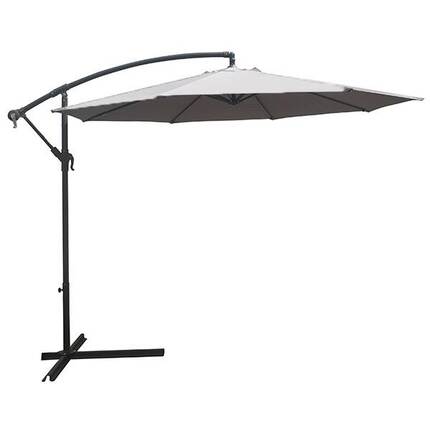 Malaga hængende parasol - natur - Ø300 cm