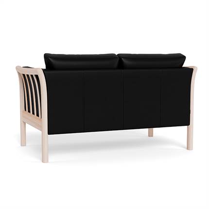 Dorte 2 personers lædersofa - bagside