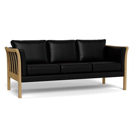 Dorte 3 personers lædersofa