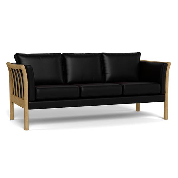 Dorte 3 personers lædersofa