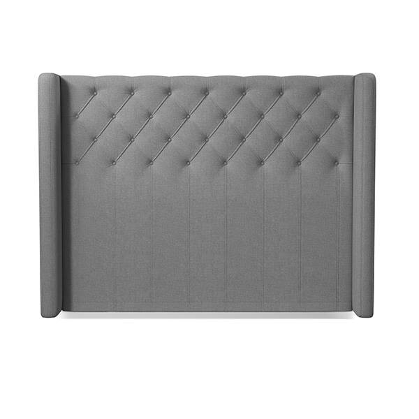 Dunlopillo sengegavl Side - Lysgrå - 160 cm
