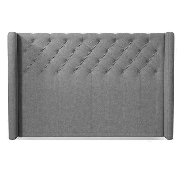 Dunlopillo sengegavl Side - Lysgrå - 180 cm
