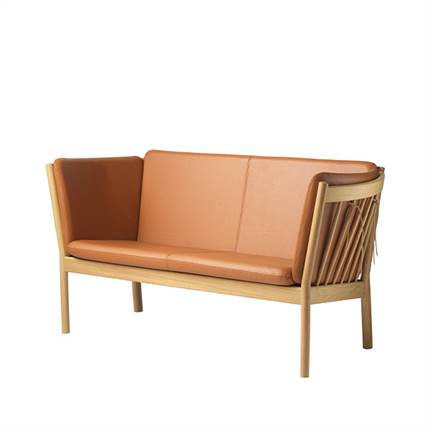 FDB J148 sofa læder cognac 