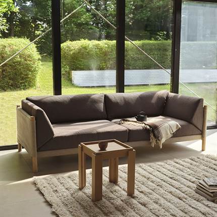 Miljøbillede af L48 Moesgaard sofa fra FDB møbler i brun