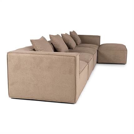 Fur modulsofa - Set fra siden