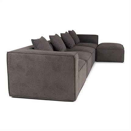 Fur modulsofa - Set fra siden