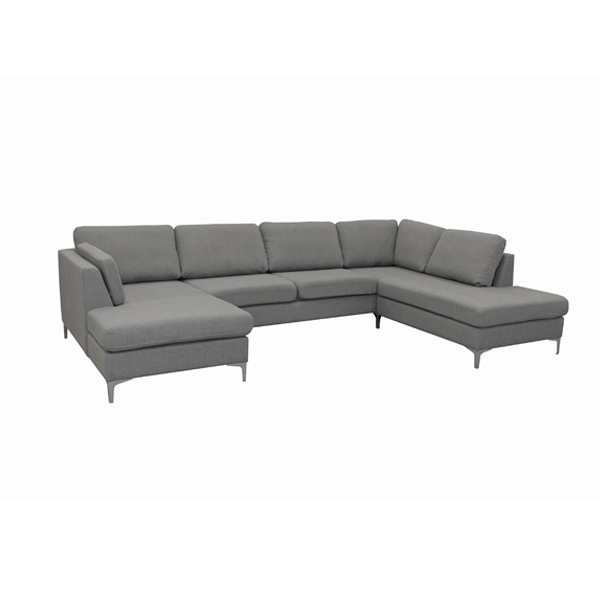 Køb Felix U-sofa – grå – venstrevendt