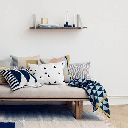 Ferm Living hyldebærer - 2 stk. - lysegrå