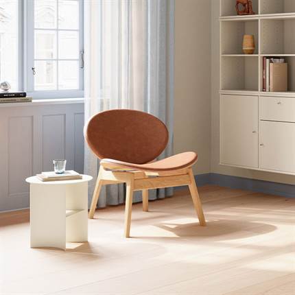 Findahl by Hammel One loungestol - Eg/cognac læder