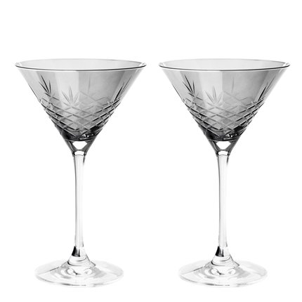 Frederik Bagger Crispy Dark Glass cocktailglas - 2 stk