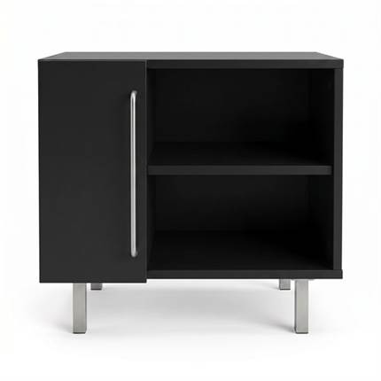 Funktionelt sengebord på ben - sort