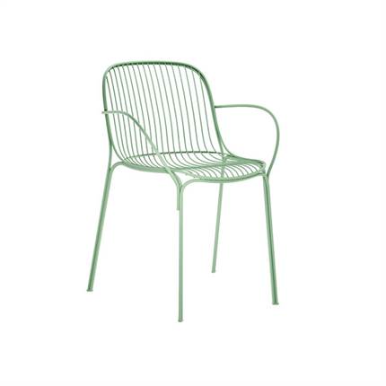 Kartell Hiray havestol med armlæn - Green