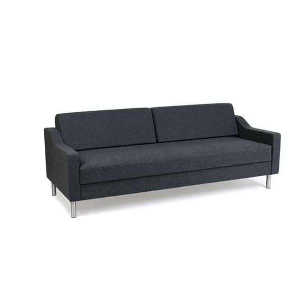 Trekanten Hestbæk Sovesofa Model 413-d Kira 21 Grå Uldstof