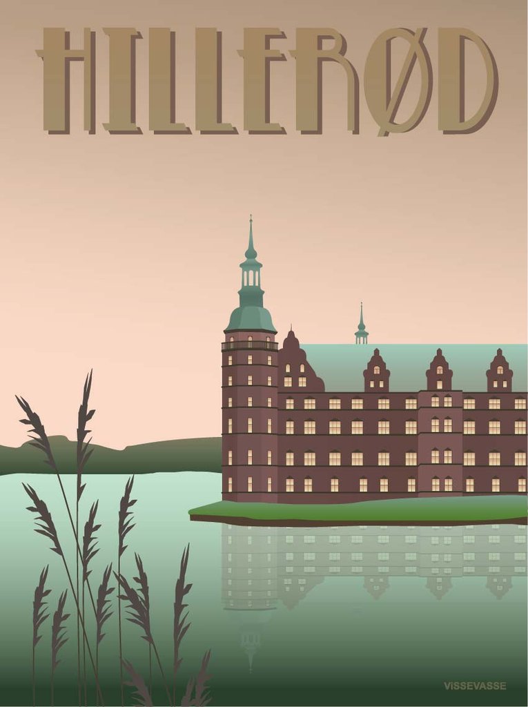 ViSSEVASSE HILLERØD Slottet plakat