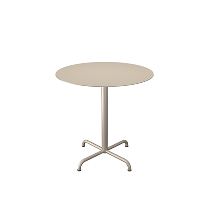 Rundt cafébord i beige