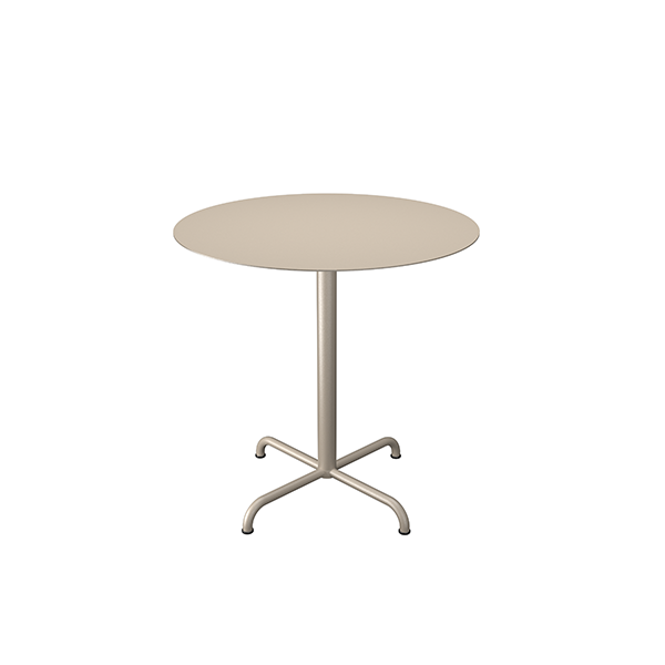 Rundt cafébord i beige