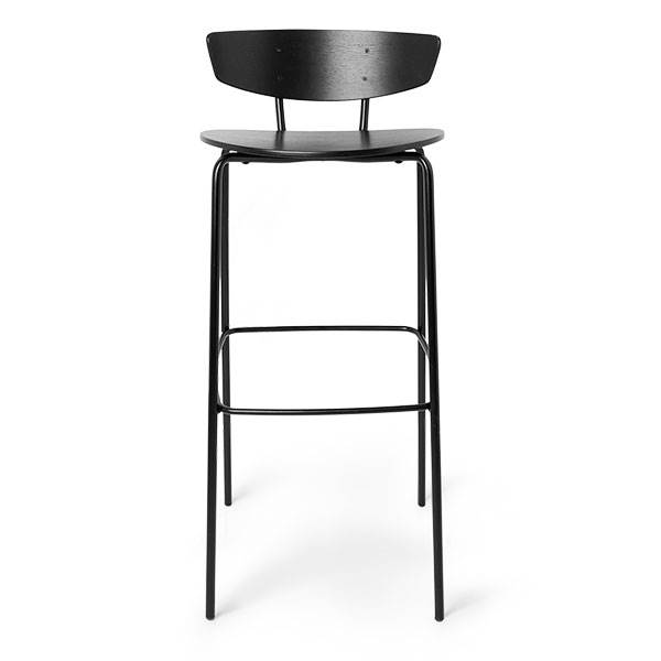 Se Ferm Living Herman Bar Chair - Black hos Erling Christensen Møbler