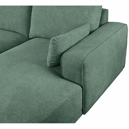 California sofa med chaiselong - Højrevendt - Grøn