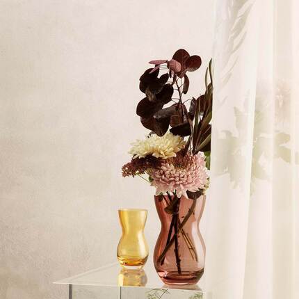 Holmegaard Calabas vase - 16 cm - Amber 