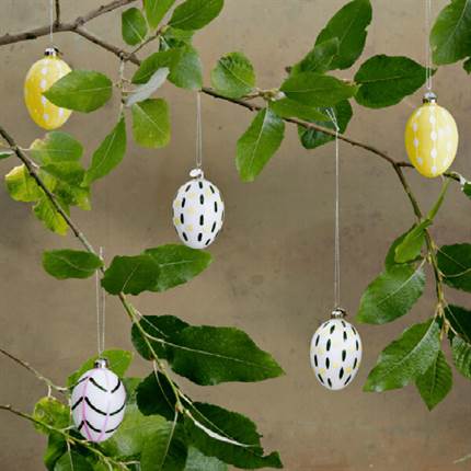 Holmegaard Souvenir Easter påskeophæng h 7,5 cm frø