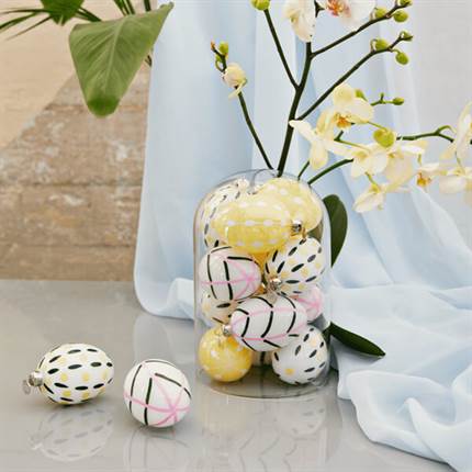 Holmegaard Souvenir Easter påskeophæng h 7,5 cm blad