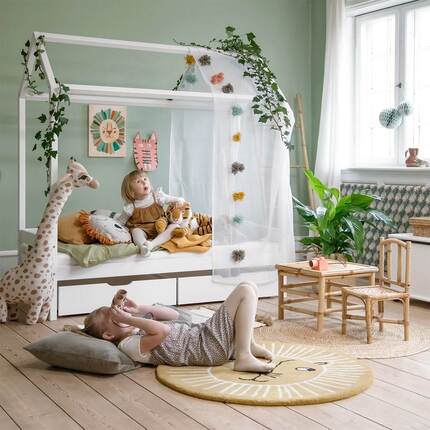 Hoppekids IDA-MARIE Husseng 70x160 cm - Hvid 